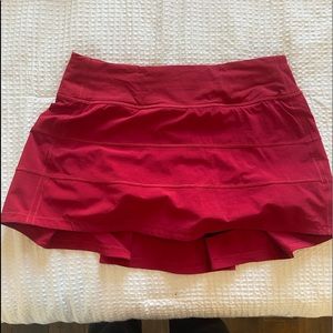 Red Lulu Lemon Skirt